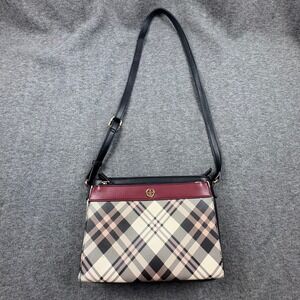 Giani Bernini‎ Plaid Crossbody Bag Purse Handbag Top Zip Shoulder Bag